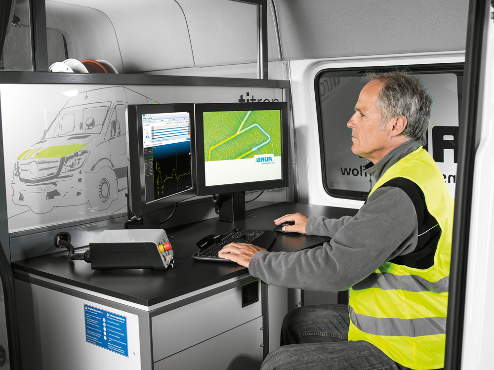 titron cable test van software user screens